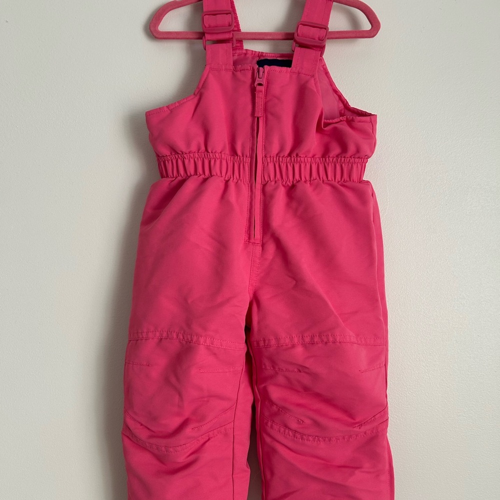 Falls Creek Kids Hot Pink Insulated Snow Ski Suit Pants Overalls Size 18 Months